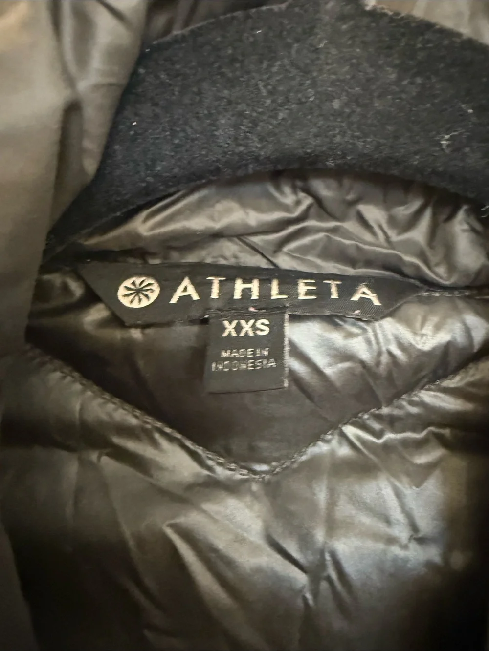 Athleta Banner Peak Down Jacket Arbor Olive Puffer Coat XXS - Picture 5 of 10